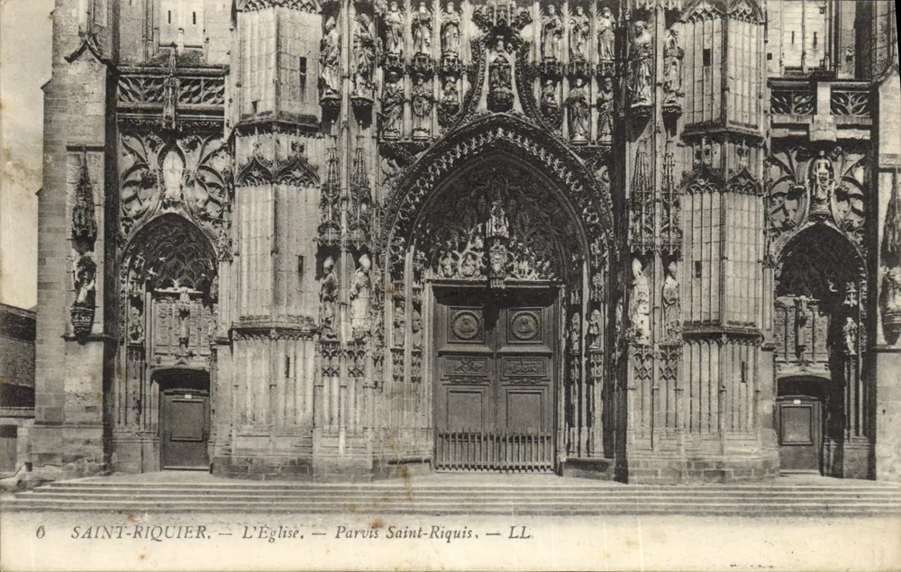 Saint-Riquier — Die Kirche — Portal Saint-Riquis — LL - Vorderseite