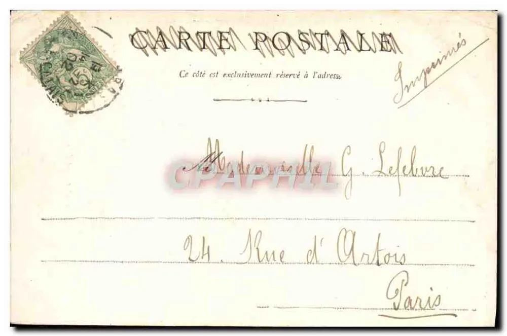 Arras — Südportal des Rathauses — Verlag unbekannt - Rückseite