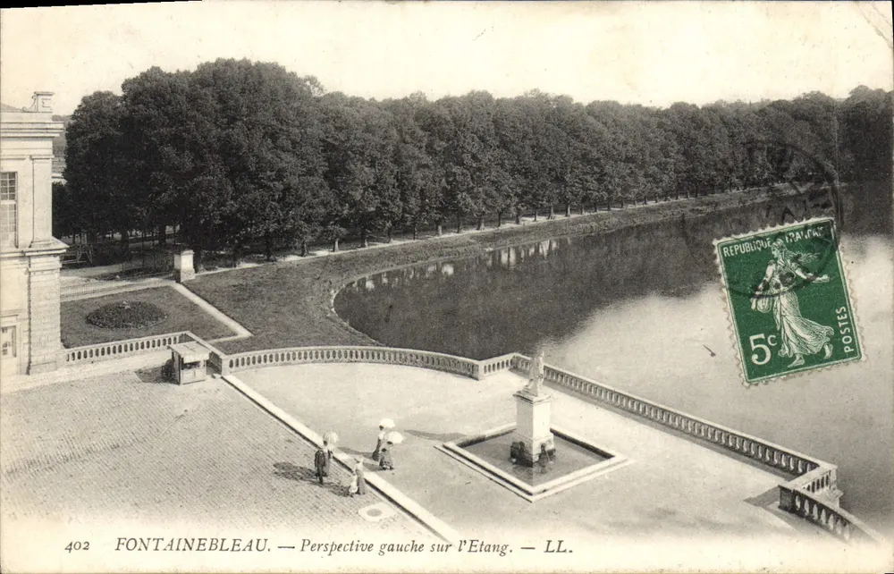 Fontainebleau — Perspectiva à esquerda sobre o Lago — LL. — n° 402 - Frente