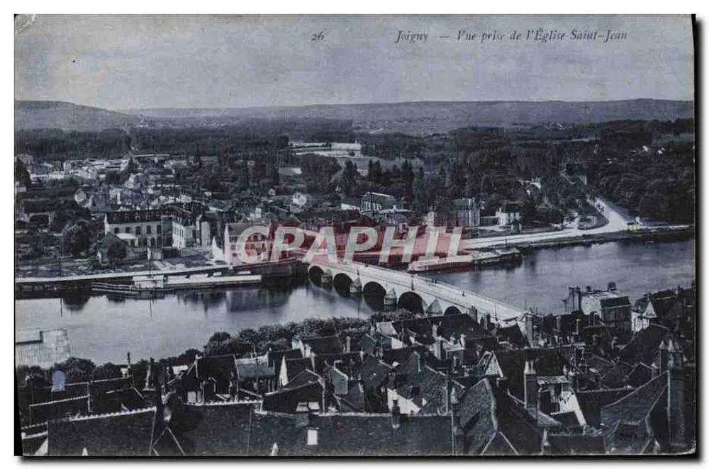 Joigny — Vue prise de l'Église Saint-Jean — Graphill, n° 26 - Vorderseite