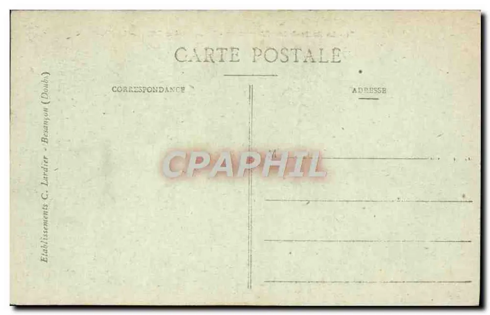 LUXEUIL-les-BAINS - Die Thermalbäder — Die pittoreske Haute-Saône — Verlag C. Lardier (Doubs) Nr. 21 - Rückseite