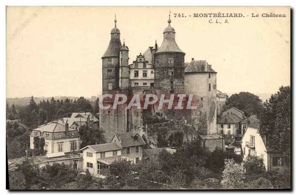 Montbéliard - O Castelo — C.L., B. — n° 741 - Frente