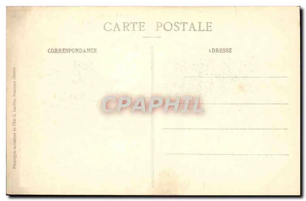 Montbéliard - O Castelo — C.L., B. — n° 741 - Verso