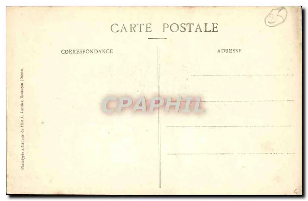 Montbéliard — O Castelo — C.L.B. n°769 - Verso