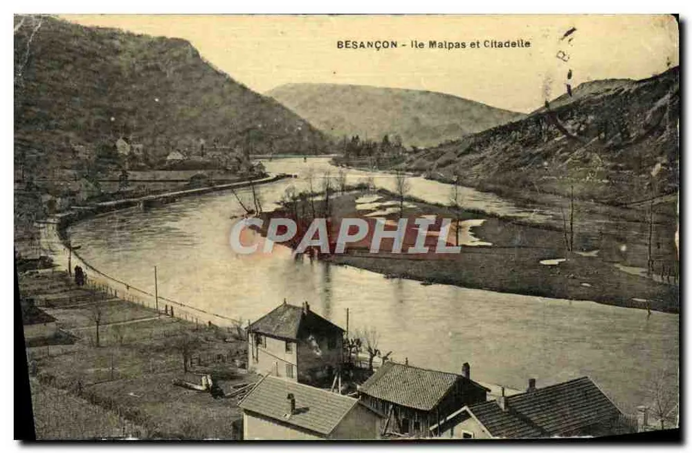 Besançon — île Maîpas et Citadelle — éditeur non visible - Frente