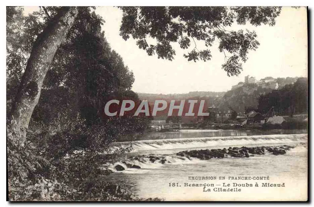Besançon — El Doubs en Micaud — La Ciudadela — Ed. L. Gaillard, Sacerdote - Anverso