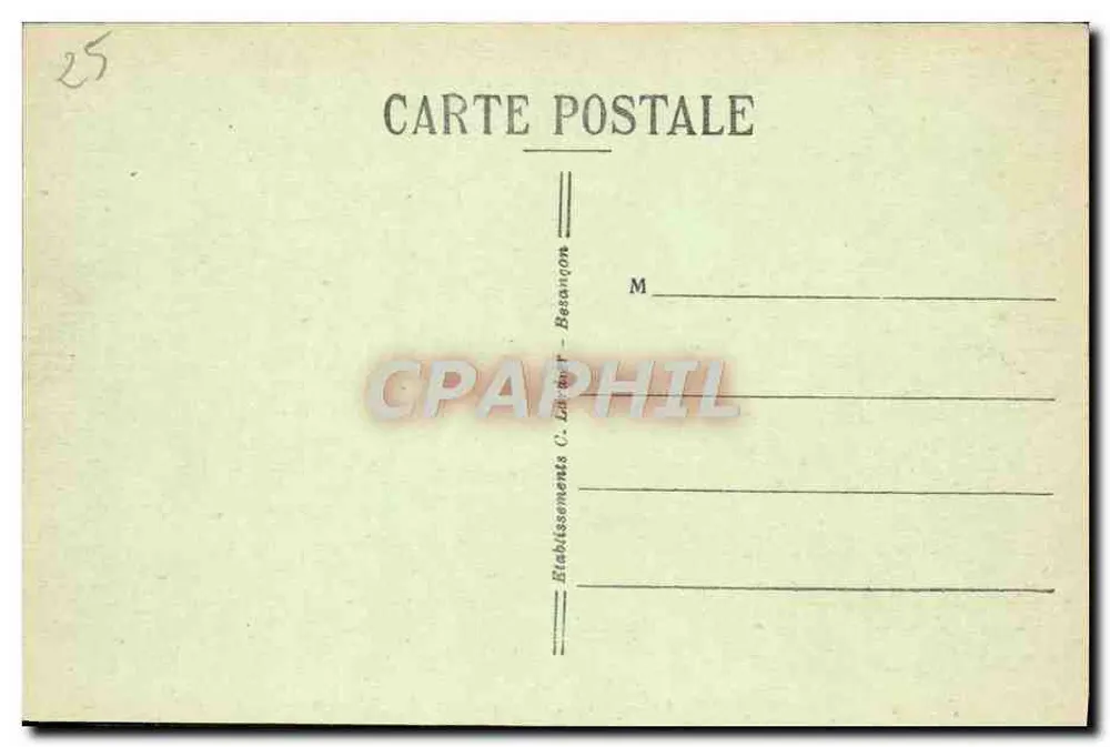 Innenansicht der Kirche Saint-Pierre — Besançon-les-Bains — Verlag C. Lartier - Rückseite