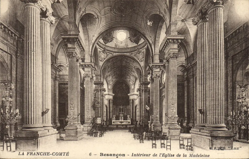 Besançon — Innenansicht der Kirche der Madeleine — B.F.C. Lux - Vorderseite
