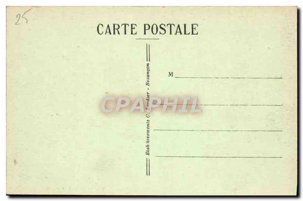 Besançon-les-Bains — Innenansicht der Kathedrale Saint-Jean — C.L.B. Nr. 138 - Rückseite