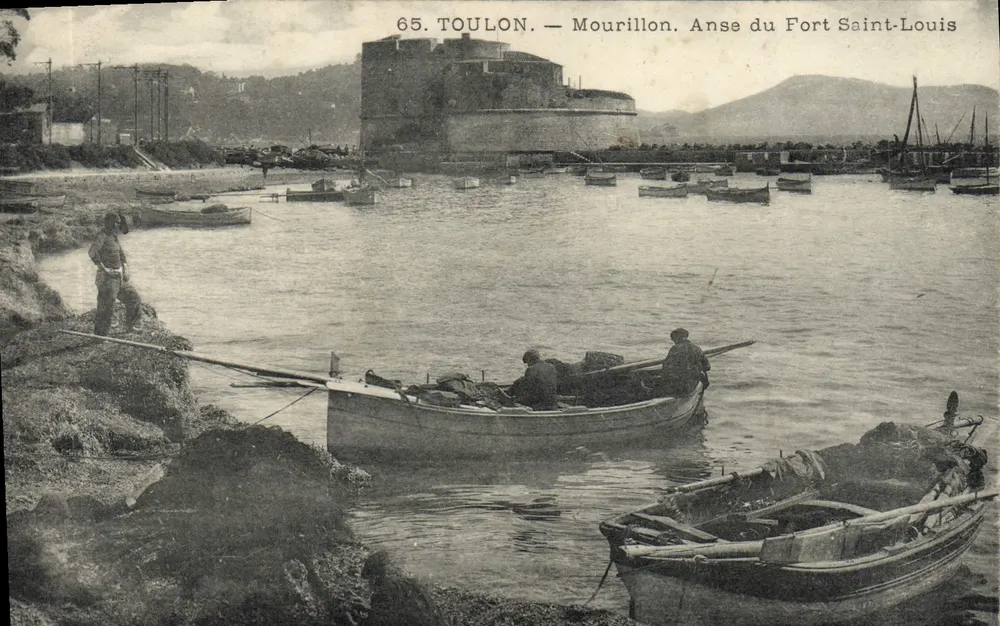 Toulon — Mourillon. Ansicht der Anse du Fort Saint-Louis — Verleger unbekannt, Seriennummer 65 - Vorderseite