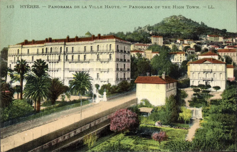 Hyères — Panorama der Oberstadt — LL. - Vorderseite