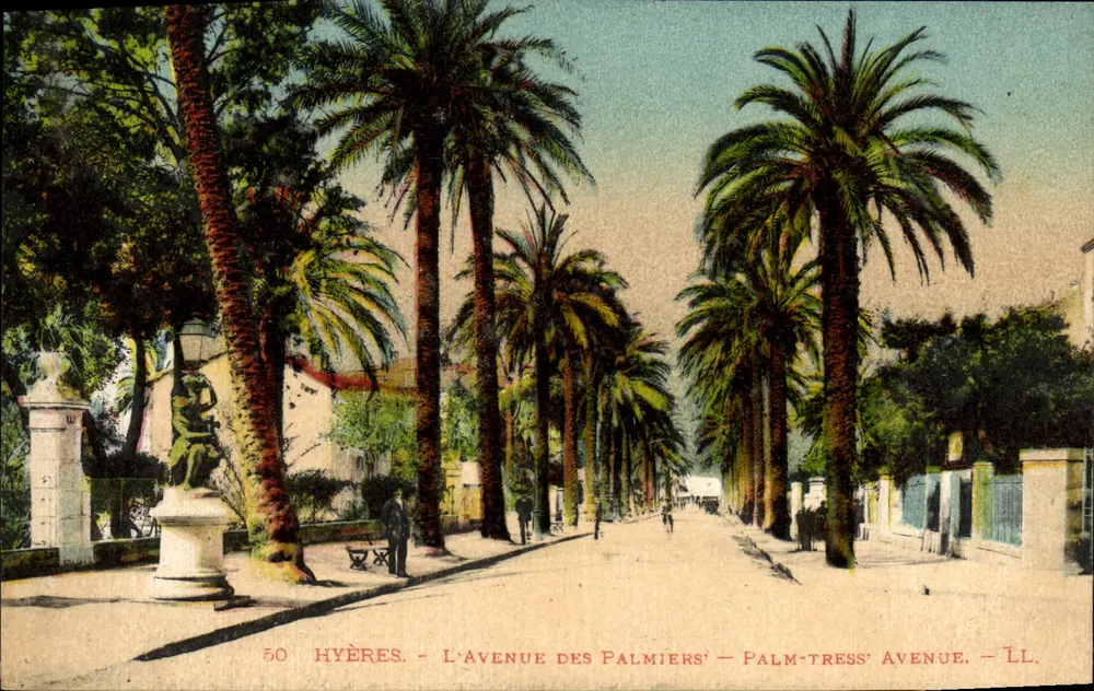 Hyères - Die Avenue der Palmen — LL - Vorderseite
