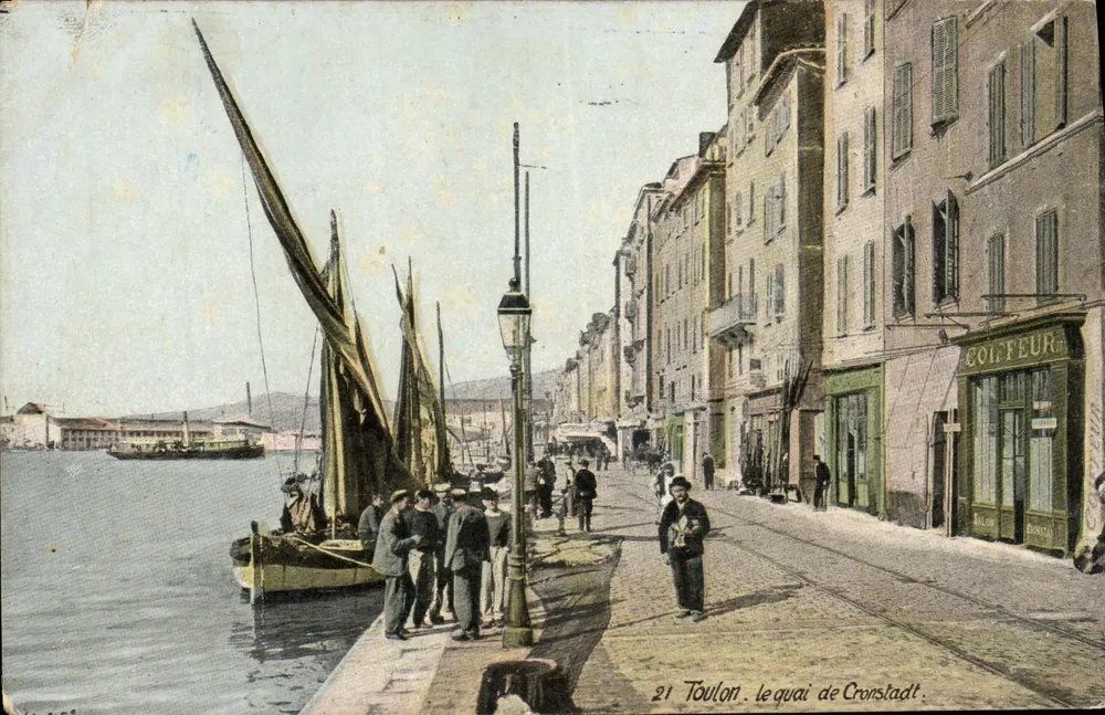 Toulon — der Cronstadt-Kai — Verlag AQUA-PHOTO L.V. & Cie, Nr. 21 - Vorderseite