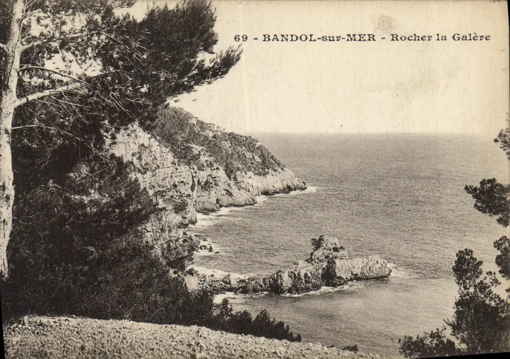 Bandol-sur-Mer — Rocher la Galère — editor desconhecido, n° 69 - Frente