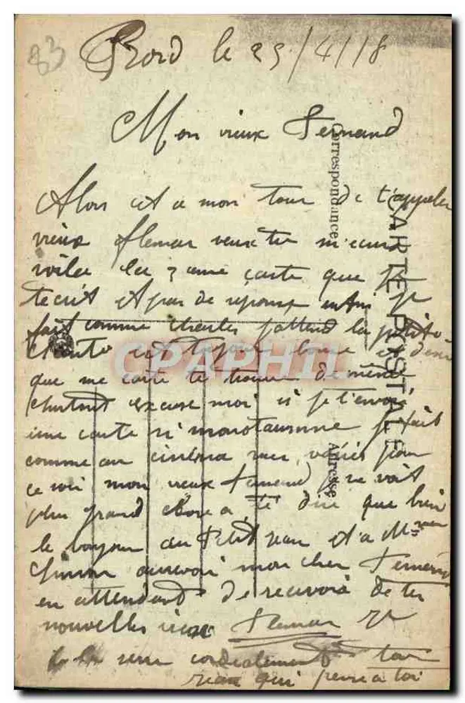 Toulon — Cap Brun — Bordas do Mar — B.C. — n°174 - Verso