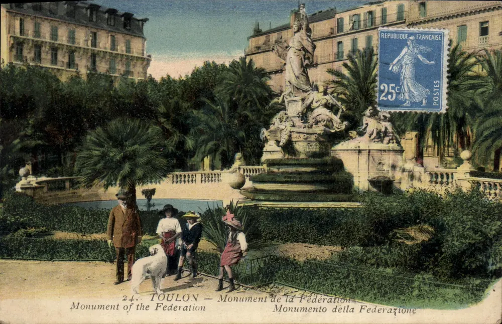 Toulon — Monument da Federação — IMP. LE DELET, PARIS - Frente