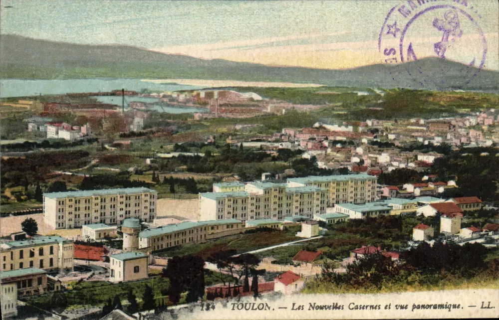 Toulon — Die neuen Kasernen und Panoramablick — LL, n°184 - Vorderseite