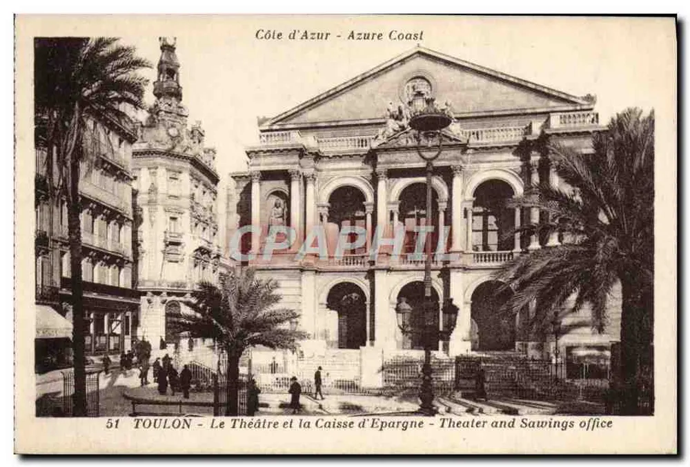 Toulon — Das Theater und die Sparkasse — Unbekannter Verlag, Nr. 51 - Vorderseite