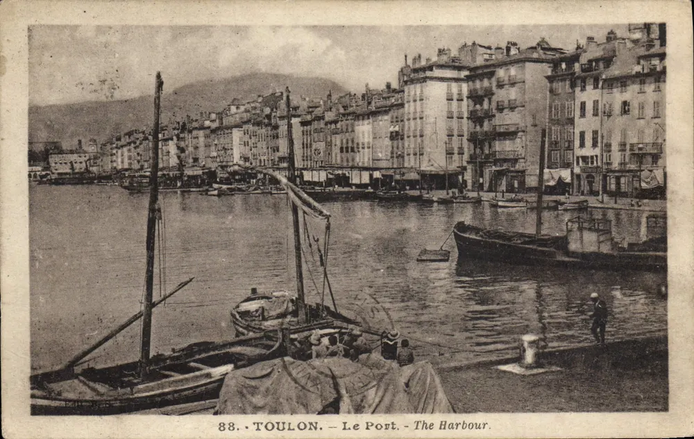 Toulon — O Porto — The Harbour — Editor: Anciens Salons - Frente