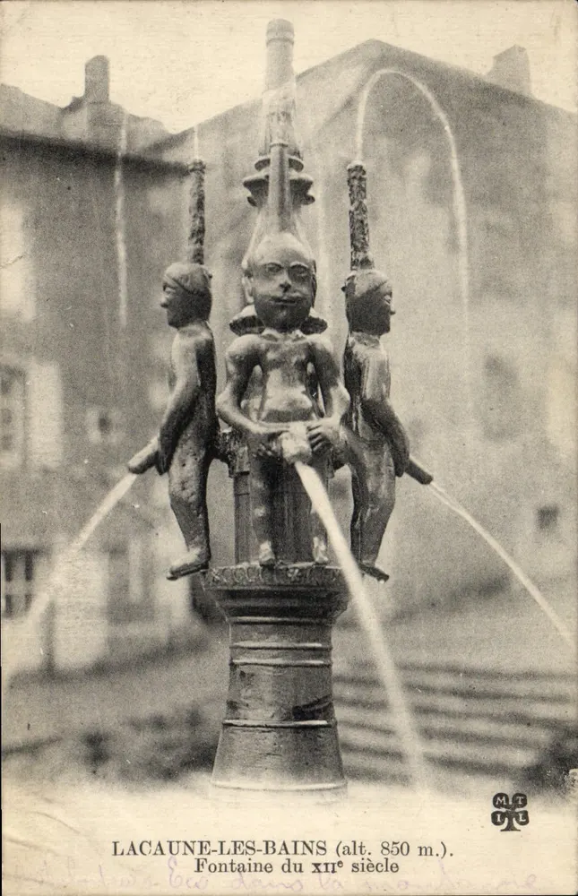 Lacaune-les-Bains — Fontaine du XIIIe siècle — éditeur M.L.T. n°81 - Frente