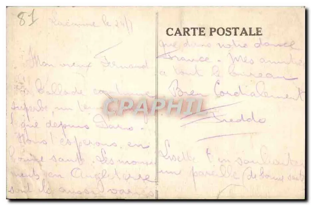 Lacaune-les-Bains — Fontaine du XIIIe siècle — éditeur M.L.T. n°81 - Verso
