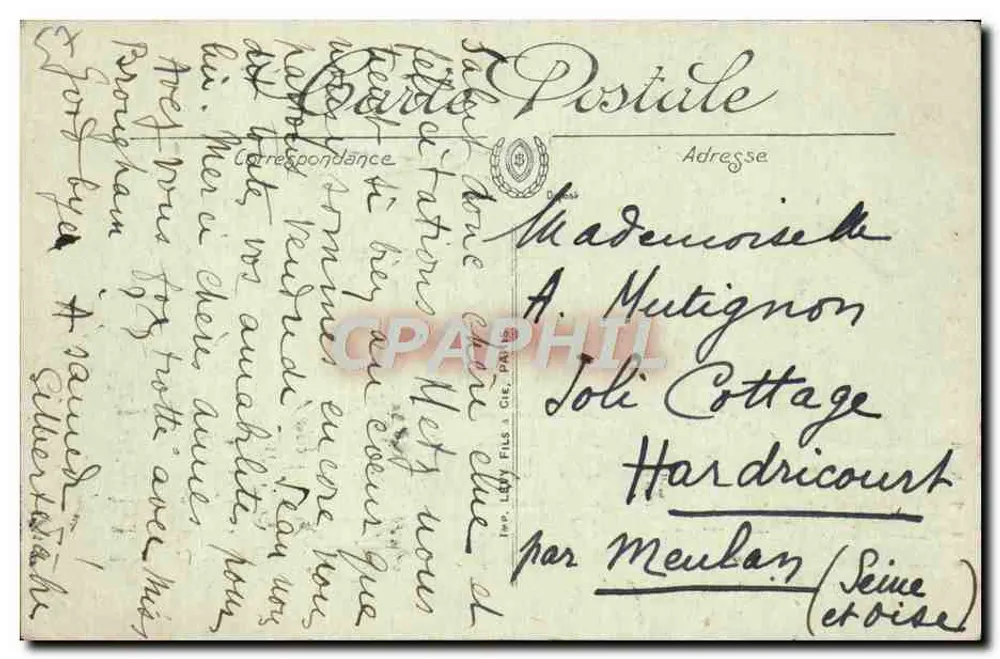Metz — Jardins de l'Esplanade — L.S. - Verso