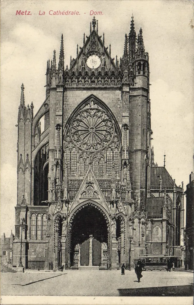 Metz. A Catedral - Dom. - Editada por F. Conrard, Metz. - Frente
