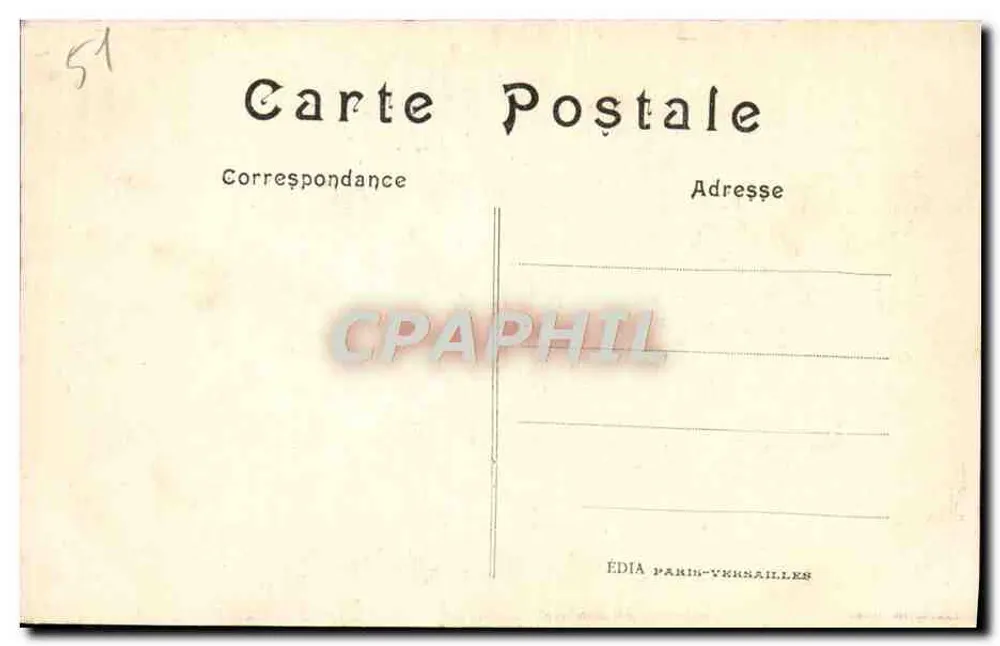 Catedral de Reims — Joyau d'architecture, détruit par les Allemands en 1914 — LL. n°17 - Verso