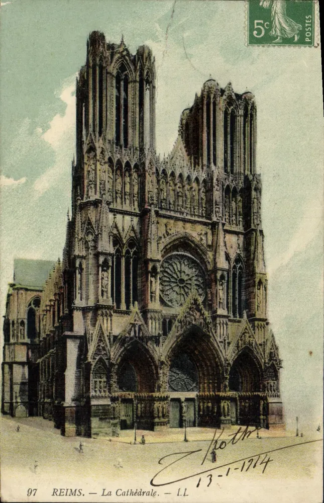 Reims — A Catedral — L.L. n°97 - Frente