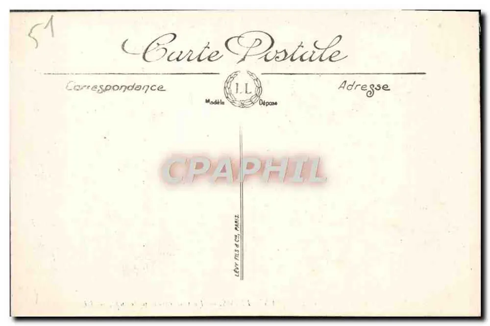Reims — A Catedral (lado sul) — LL - Verso