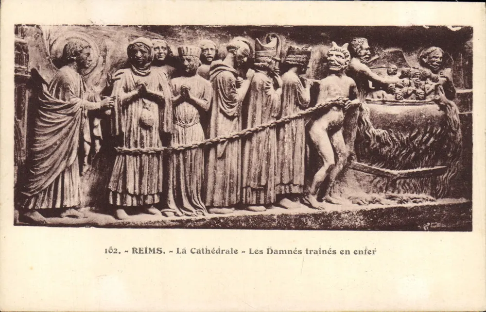 Reims - Die Kathedrale - Die Verfluchten in die Hölle gezogen - Vorderseite