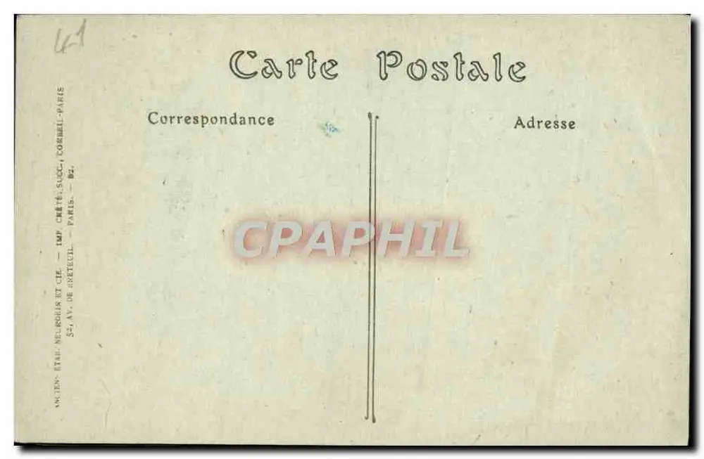 Castelo de Mousseaux — Loir-et-Cher — editor JND - Verso