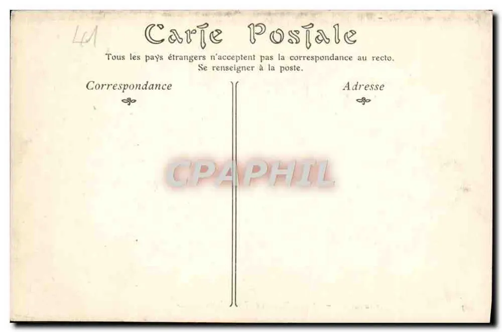 Castelo de CHEVERNY — O Grande Salão — ND. Fot. - Verso
