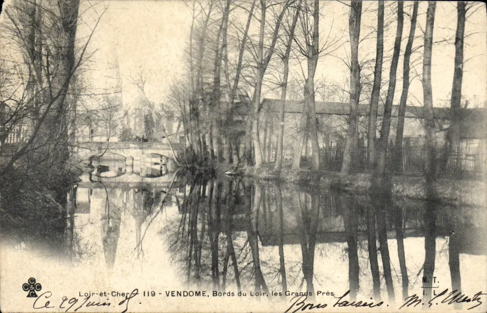 Vendôme - Margens do Loir, os Grandes Prés — M.T. L. (editor) n°119 - Frente