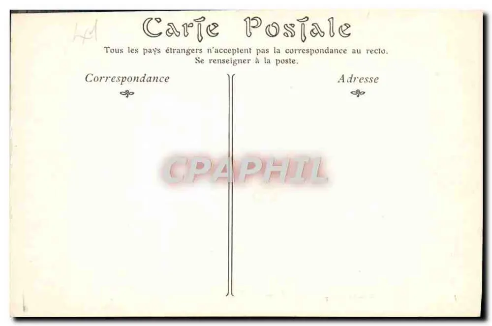 Castelo de CHEVERNY — O Grande Salão — ND. Fot. n°293 - Verso