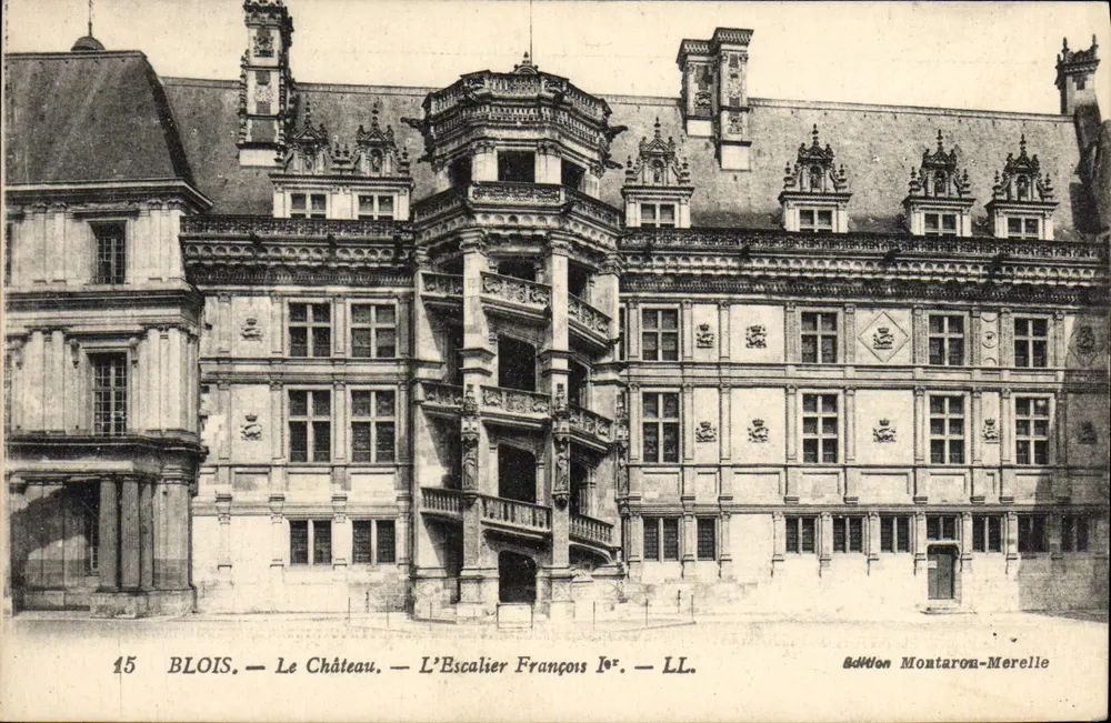 Blois — Das Schloss — Die Treppe von Franz I. — Edition Montaron-Merelle - Vorderseite