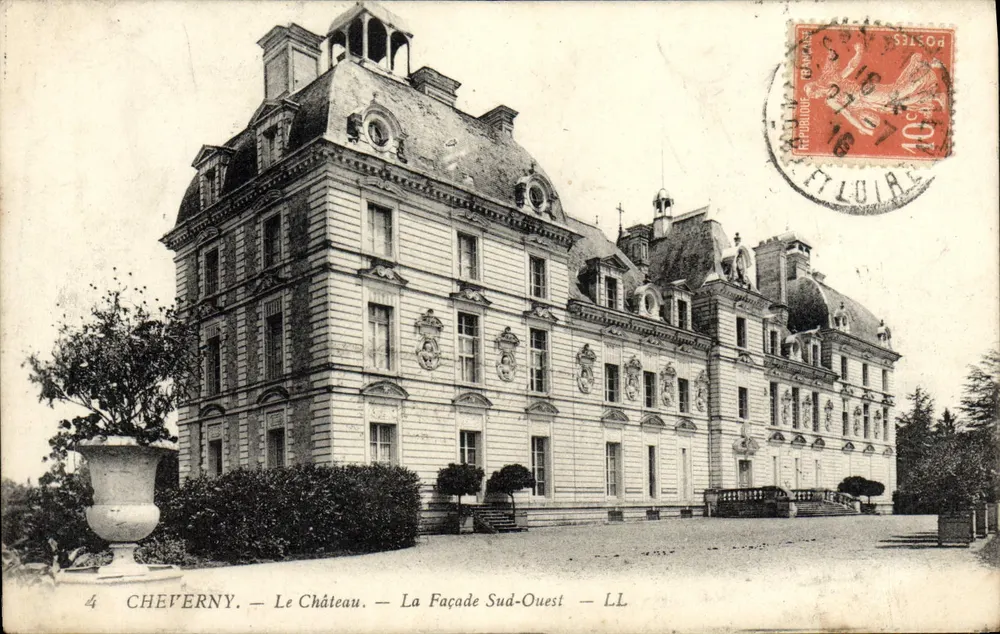 Cheverny — Il Castello — La Facciata Sud-Ovest — LL - Recto
