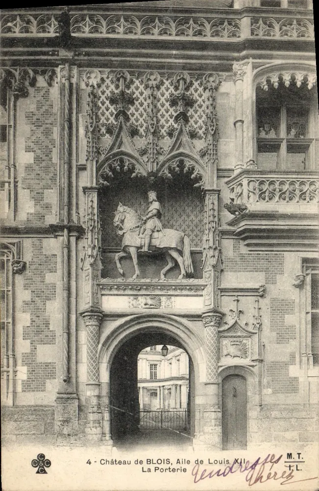 Schloss BLOIS, Flügel von Ludwig XII — La Porterie — M.T. (Verlag) - Vorderseite
