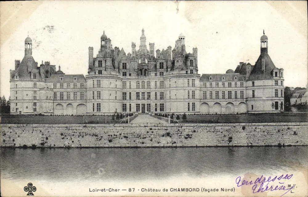 Loir-et-Cher — 87 — Château de CHAMBORD (façade Nord) — C&C - Frente