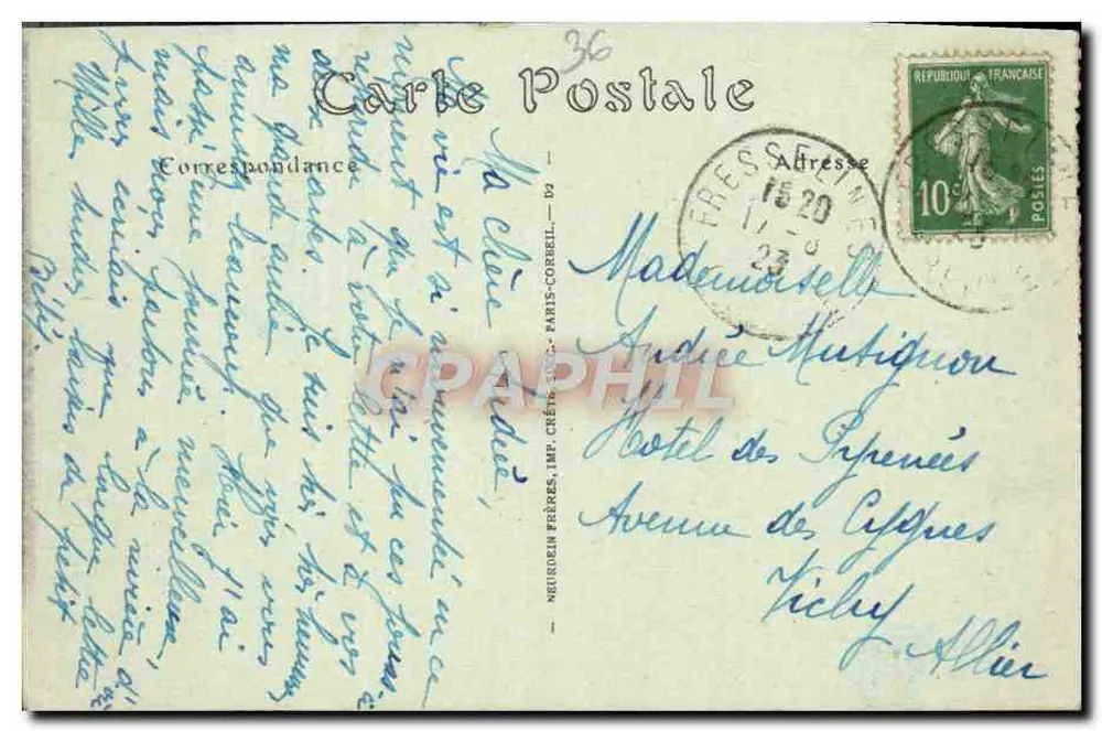 Gargilesse — O Ponte Negro — The Black Bridge — G. Sand - Verso