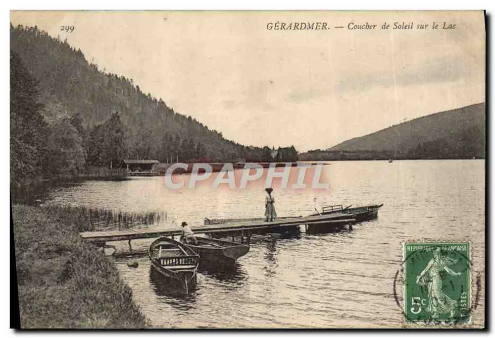 Gérardmer — Pôr do Sol no Lago — Craphil, n°299 - Frente