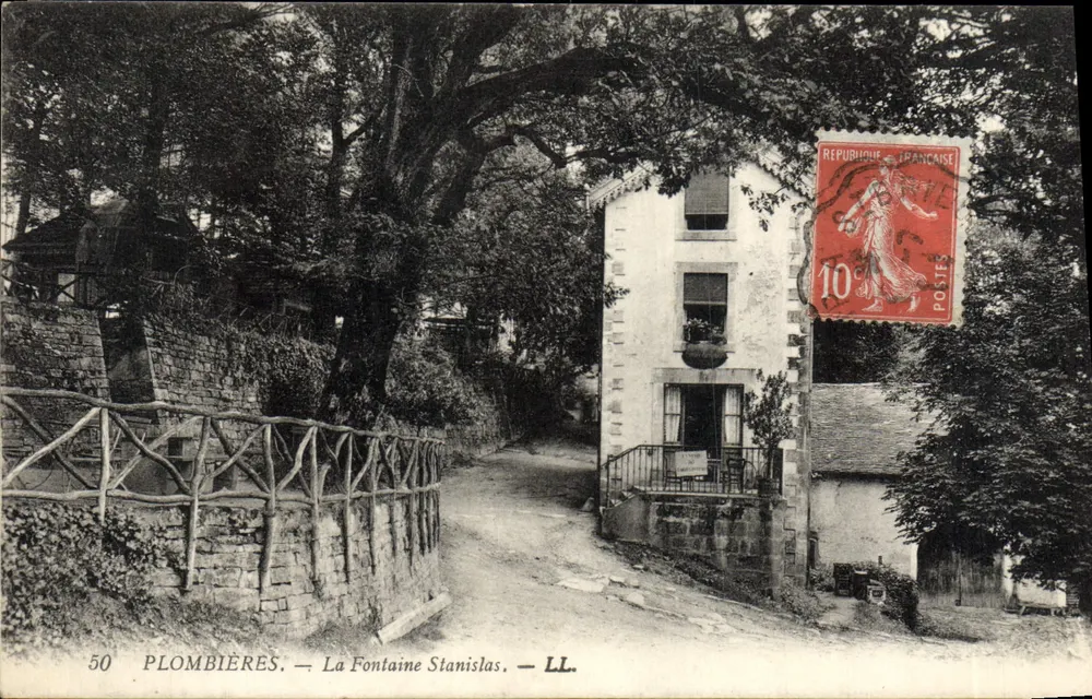 Plombières — Fontanna Stanisława — LL - Awers