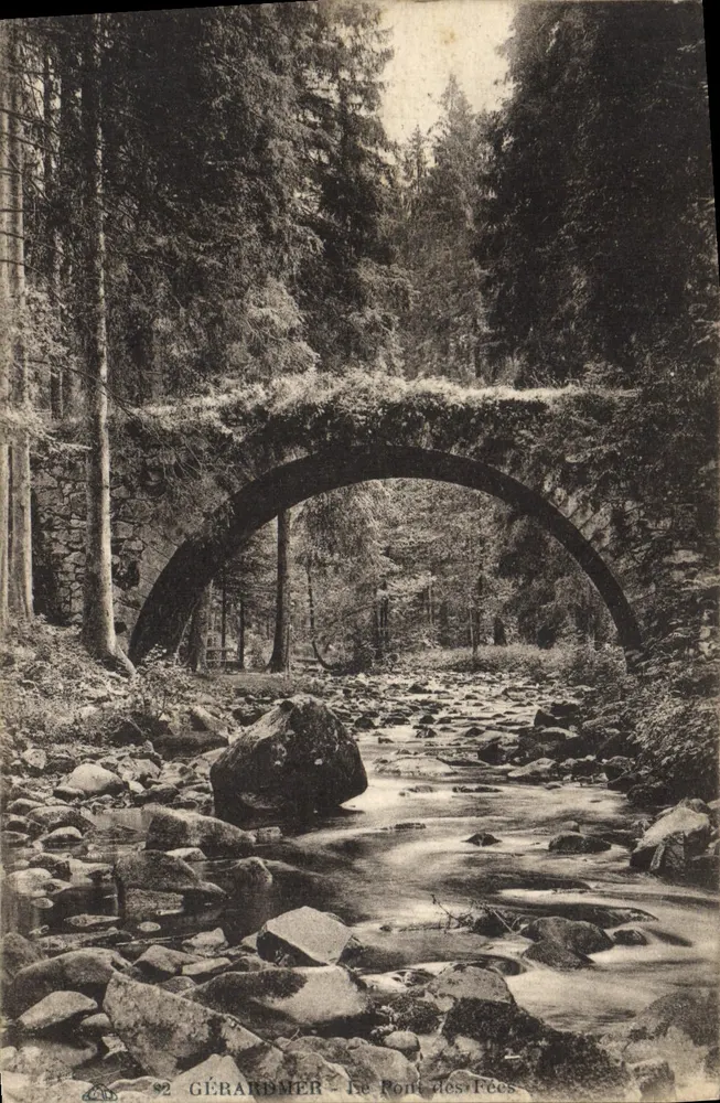 GÉRARDMER — O Ponte das Fadas — Editor anônimo, n° 92 - Frente