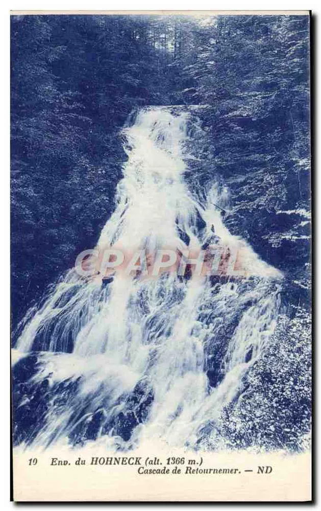 Omgeving van HOHNECK (alt. 1366 m.) — Waterval van Retournemer — ND - Voorkant