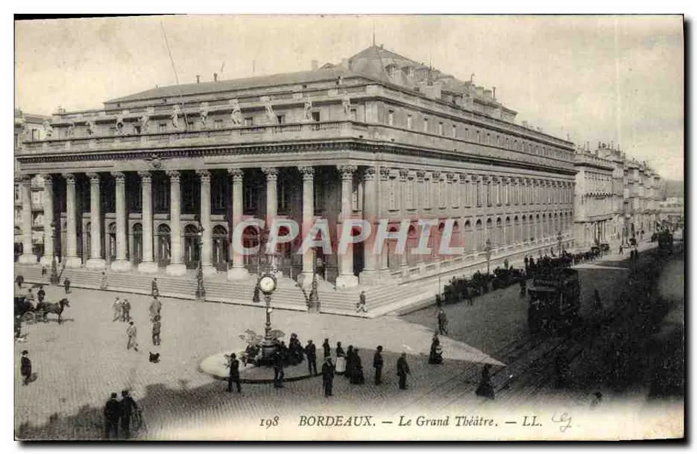보르도 — 대 극장 — LL. — 1908 - 앞면