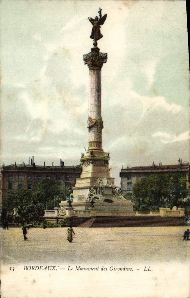Bordeaux — O Monumento dos Girondinos — LL. n°13 - Frente