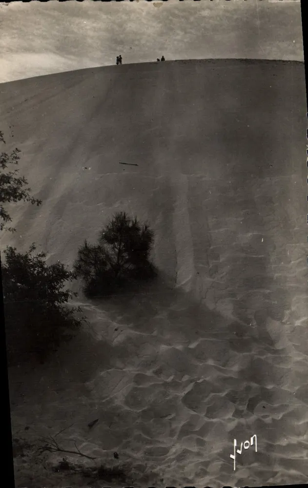 Bassin d'Arcachon — Die großen Dünen von Pyla (die höchsten Europas) — Photo Jean Lyon Editions - Vorderseite