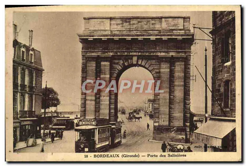 Bordeaux (Gironde) — Porta das Salinhas — Fot. Combier Nacon - Frente