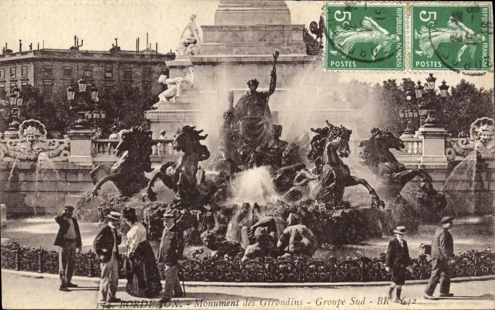 Bordeaux — Denkmal der Girondinen — Südgruppe — BR 612 - Vorderseite
