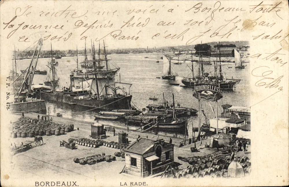 Bordeaux. A Baía — Pássaros — N.º 478 - Frente